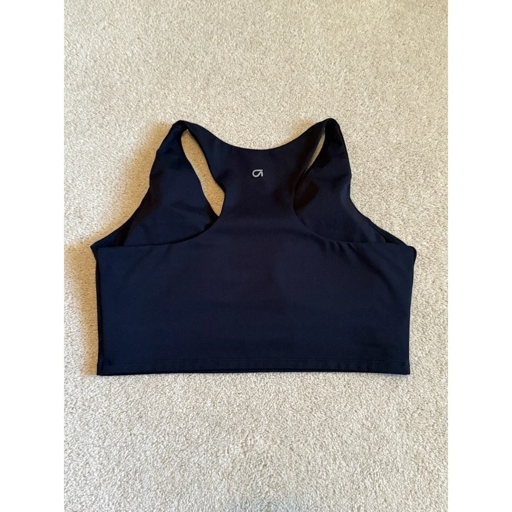 Gap Fit Sports Bra Women XL Black Racerback Wireless Soft Stretch Athletic Yoga - Picture 2 of 7